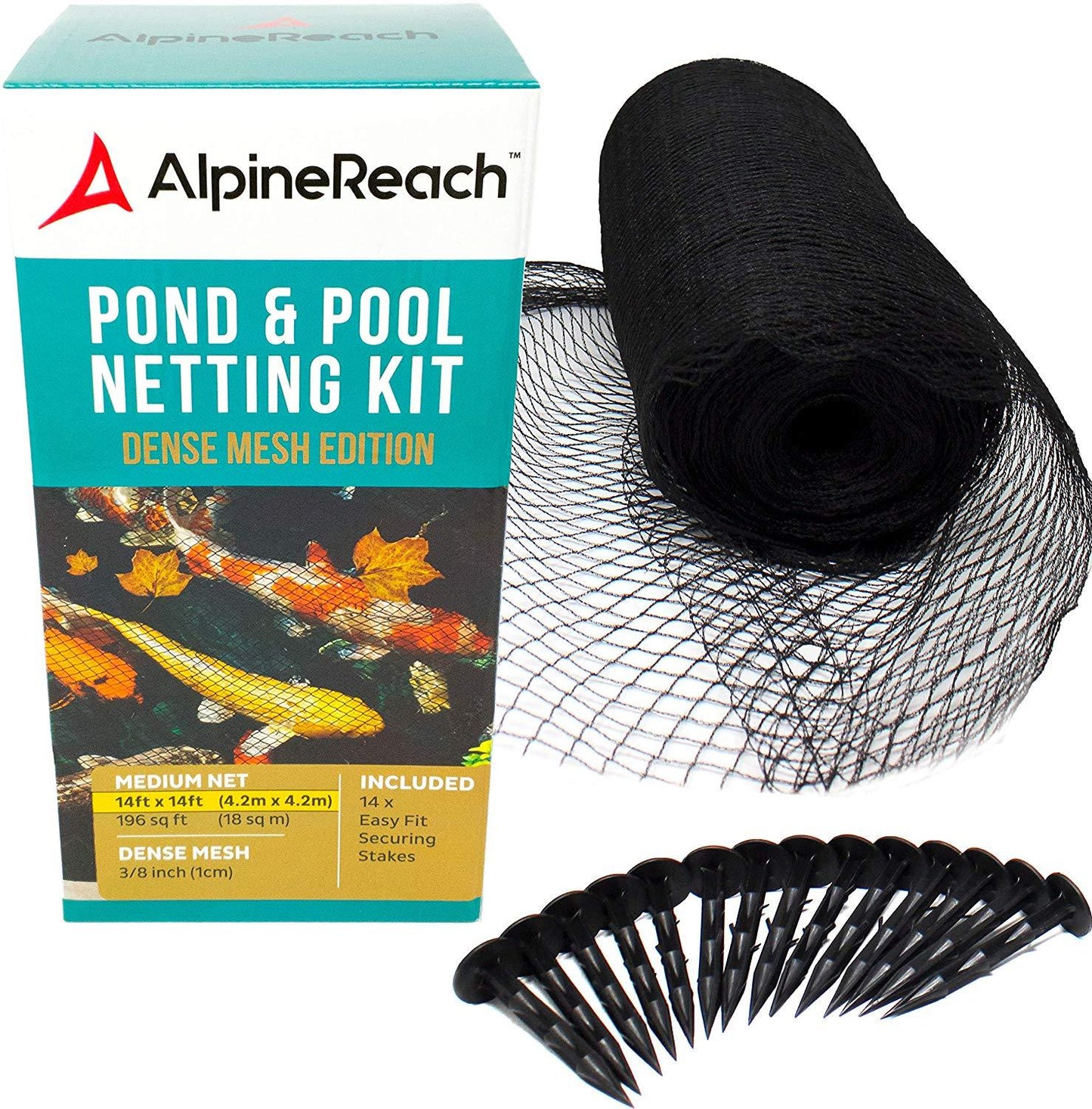 AlpineReach 14 x 14 Feet Koi Pond Netting Kit - AlpineReach